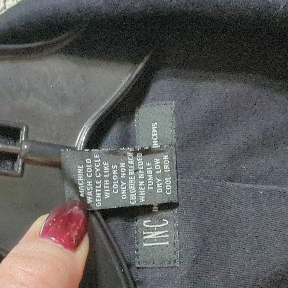 Black INC International Concepts Blazer Suit Jacket - Picture 7 of 8